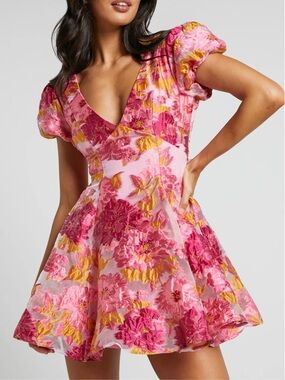 Showpo BRAILEY JACQUARD MINI DRESS new size 0